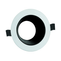 Точечный светильник врезной под лампу AZELYA-1 белый-черный (015-048-0001-020)