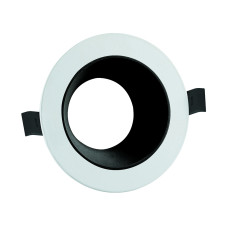 Точечный светильник врезной под лампу AZELYA-1 белый-черный (015-048-0001-020)