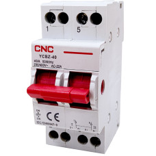 Модульный переключатель нагрузки YCBZ-63 2P 63A 1-0-2 240/415V CNC (Б00046626)