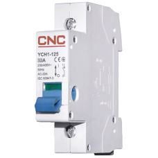 Модульный выключатель нагрузки YCH1-125, 1Р, 50А, CNC (Б00032635)
