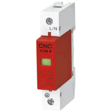 Ограничители импульсного перенапряжения на DIN-рейку YCS6-B 1P 30kA-60kA, 385V, CNC (Б00033459)