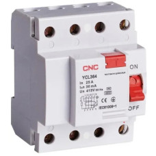 Дифференциальное реле (УЗО) YCL364-63 6kA, 4P, 40A, 30mA CNC (Б00043847)