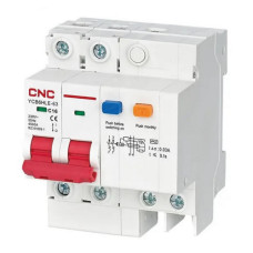 Диференційний автоматичний вимикач YCB6HLE, С 25А, 3P N, 30mA CNC (Б00029593)