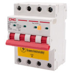 Дифференциальный автоматический выключатель YCB9LE-80M, C25A, 3P+N, 6kA, 30mA, CNC АС (Б00044023)