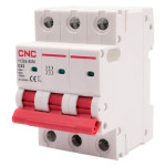 Модульний автоматичний вимикач YCB9-80M 3Р 6КА тип В 6А, CNC (Б00038249)