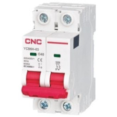 Модульный автоматический выключатель YCB7-63 2Р 6КА С 40А CNC (Б00029513)