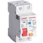 Дифференциальный автоматический выключатель YCB9NL-40,1p N,30mA, 6kA, C25A CNC (Б00038976)
