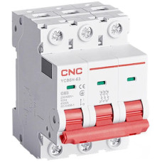 Модульный автоматический выключатель YCB6H-63 3Р 4,5кА тип В 2А CNC (Б00044504)