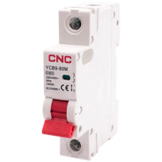 Модульний автоматичний вимикач YCB9-80M 1Р 6КА тип С 6А, CNC (Б00038102)
