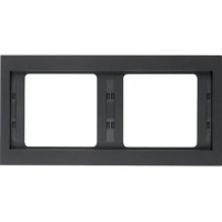 Рамка 2Х антрацит, горизонтальная, K.1 Hager 13637006