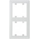 Рамка 2Х вертикальная Lumina-Soul, белая Hager WL5120