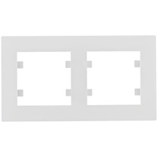 Рамка 2X горизонтальная, Lumina-Intens, белая Hager WL5720