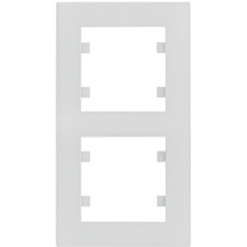 Рамка 2X вертикальная, Lumina-Intens, белая Hager WL5620