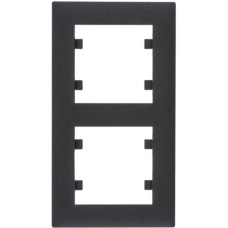 Рамка 2X вертикальная, Lumina-Intens, черная Hager WL5623