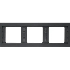 Рамка 3Х антрацит, горизонтальная, K.1 Hager 13737006