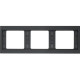 Рамка 3Х антрацит, горизонтальна, K.1 Hager 13737006