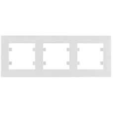 Рамка 3X горизонтальная, Lumina-Intens, белая Hager WL5730
