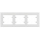 Рамка 3X горизонтальная, Lumina-Intens, белая Hager WL5730
