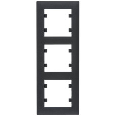 Рамка 3X вертикальная, Lumina-Intens, черная Hager WL5633