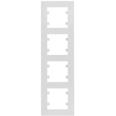 Рамка 4X вертикальная, Lumina-Intens, белая Hager WL5640