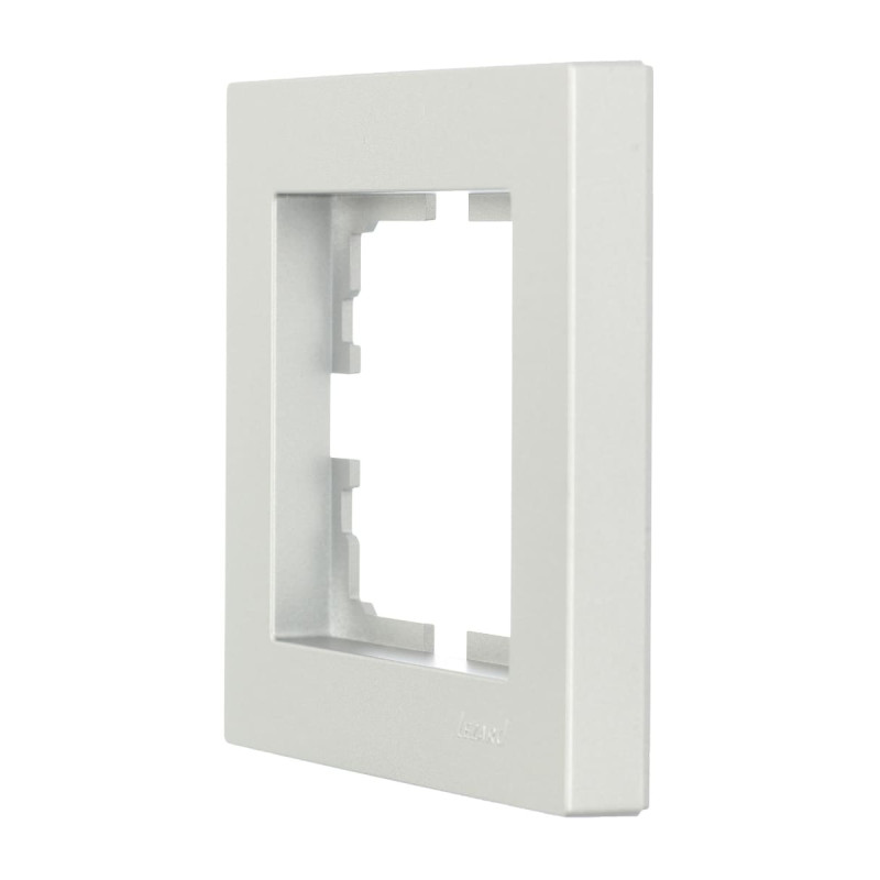 Рамка одинарная LEZARD Vesna серая 742-3500-146 