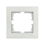 Рамка одинарная LEZARD Vesna серая 742-3500-146 