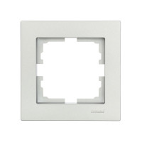 Рамка одинарная LEZARD Vesna серая 742-3500-146 