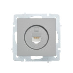 Розетка компьютерная LEZARD Vesna серая 742-3588-139