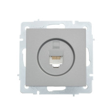 Розетка компьютерная LEZARD Vesna серая 742-3588-139