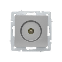 Розетка телевізійна прохідна LEZARD Vesna сіра 742-3588-129