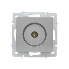 Розетка телевизионная проходная LEZARD Vesna серая 742-3588-129