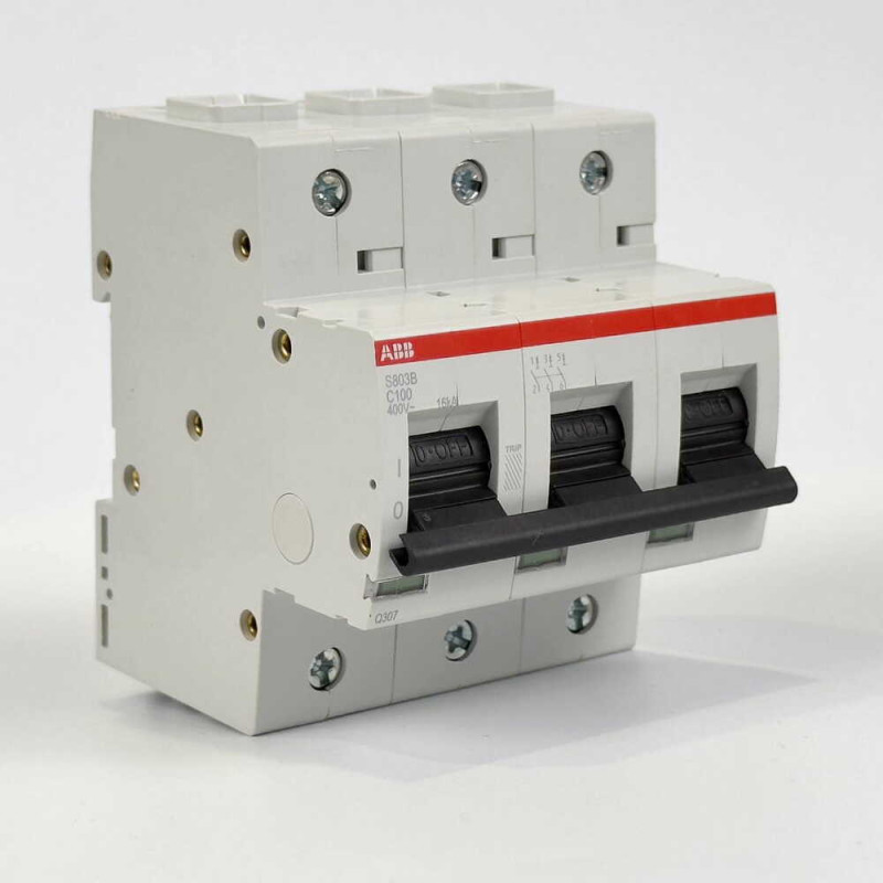 Автоматический выключатель ABB 6кА S803B-C100 (2CCS813001R0824)