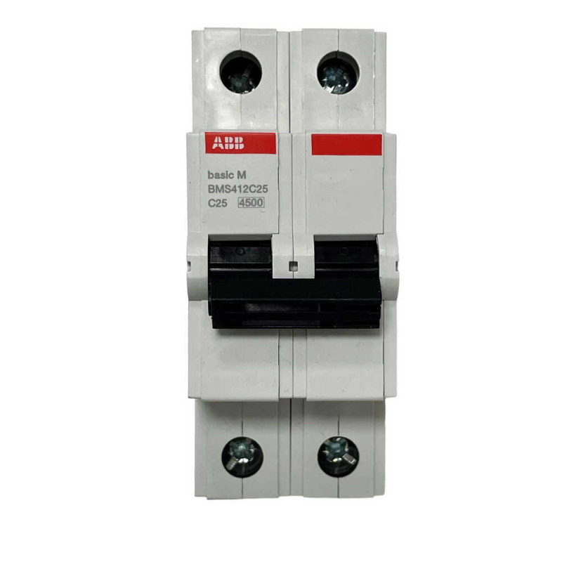 Автоматический выключатель ABB BMS412-C25 2p 25A тип C серия Basic 2CDS642041R0254