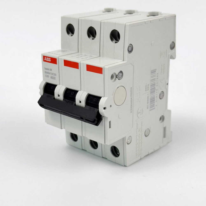 Автоматический  выключатель ABB BMS413-C20 3p 20A тип C серия Basic 2CDS643041R0204