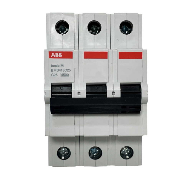 Автоматический выключатель ABB BMS413-C25 3p 25A тип C серия Basic 2CDS643041R0254