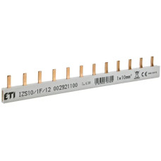 Шина питания IZS 10/1F/12 (10мм2, 1P, 0.21м, Pin, 12mod.) ETI 2921100
