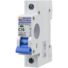 Автоматический выключатель АСКО-УКРЕМ ВА-2017 1P 16А C A0010170003