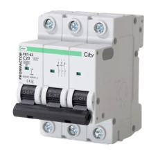 Автоматичний вимикач Промфактор CITY 3P C 20A 6кА FB1CI3020