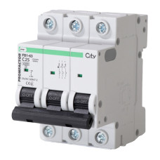 Автоматический выключатель Промфактор CITY 3P C 25A 6кА FB1CI3025