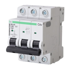 Автоматический выключатель Промфактор CITY 3P C 40A 6кА FB1CI3040