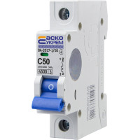Автоматический выключатель АСКО-УКРЕМ ВА-2017 1P 50А C A0010170008