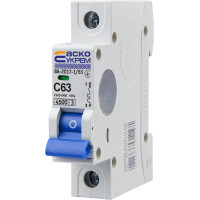 Автоматический выключатель АСКО-УКРЕМ ВА-2017 1P 63А C A0010170009