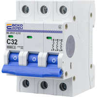 Автоматический выключатель АСКО-УКРЕМ ВА-2017 3P 32А C A0010170024