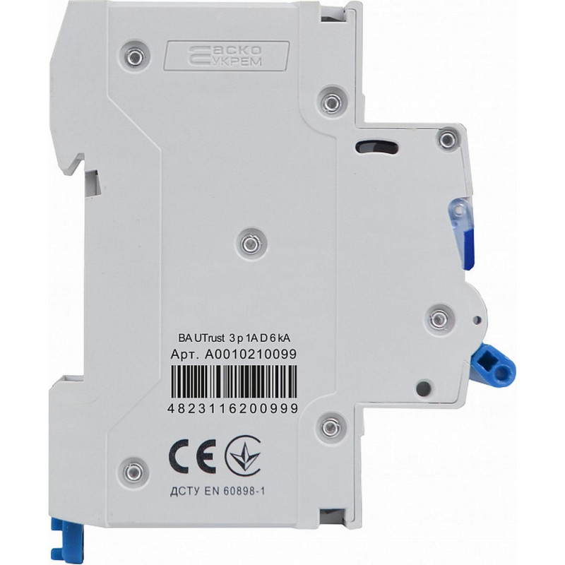 Модульный автоматический выключатель UTrust 3р 1А D 6kА АСКО (A0010210099)