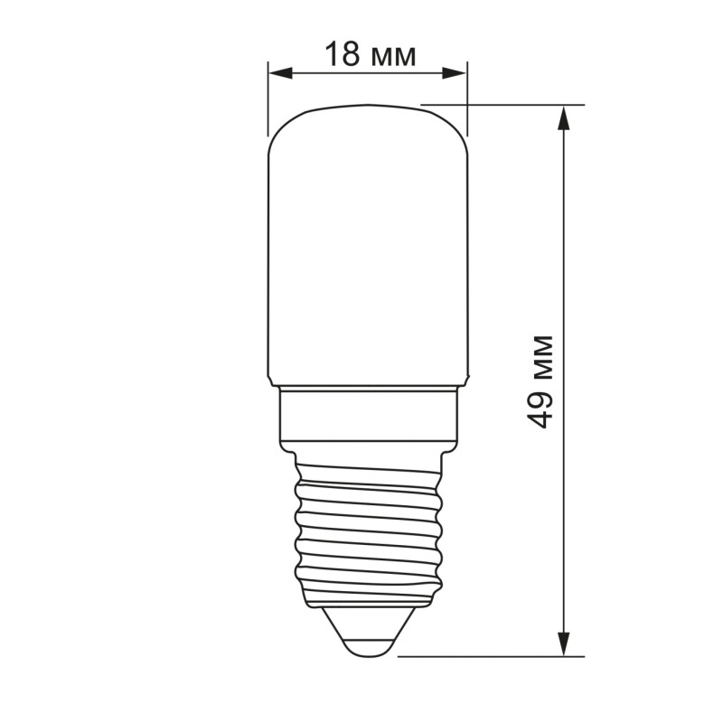 Лампа LED VIDEX ST25e 3W E14 4100K 220V (VL-ST25e-03144)