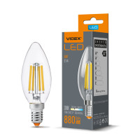 Светодиодная лампочка Videx C37FA 6W E14 3000K свеча (VL-C37F-06143)