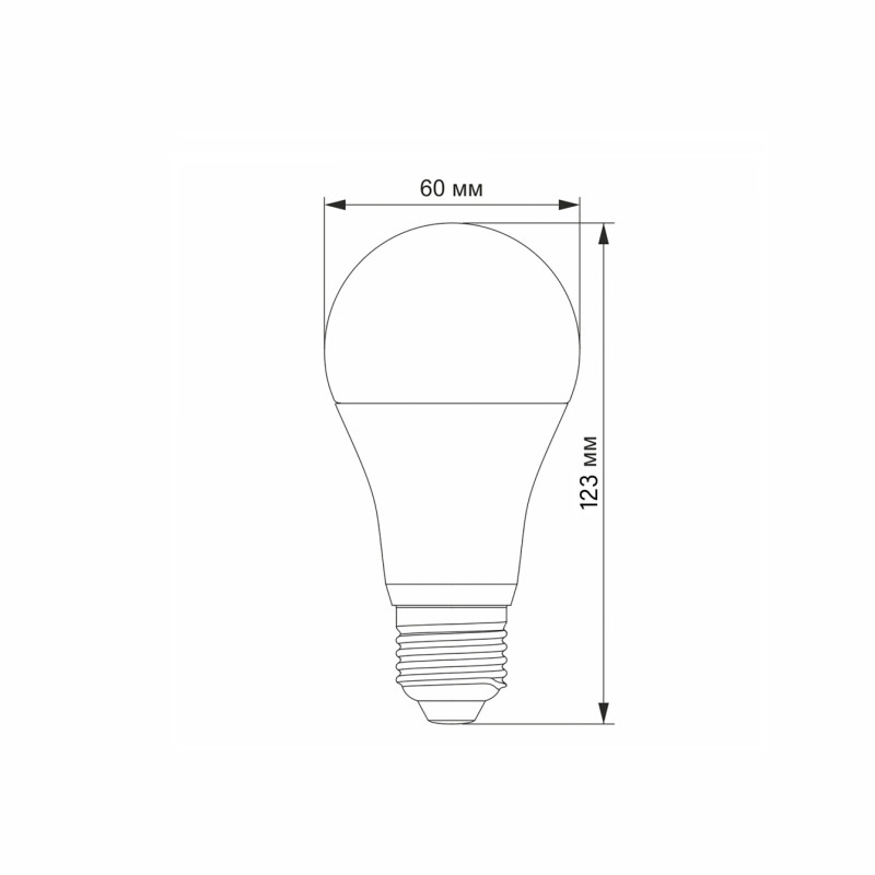 Светодиодная лампочка VIDEX A65E 15W E27 4100K (VL-A65e-15274)