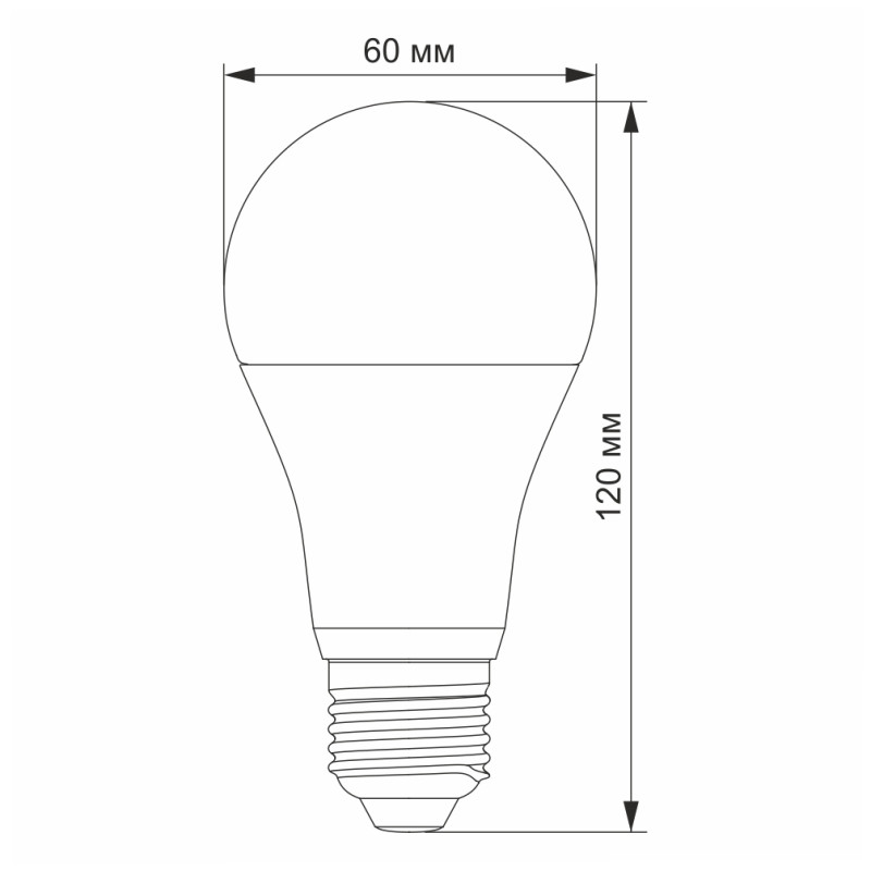 LED лампа VIDEX A60e 12W E27 4100K 220V з датчиком руху (VL-A60e-12274-S)