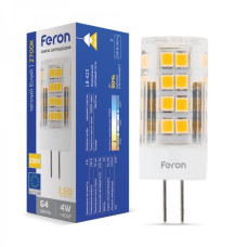 Светодиодная капсульная лампа LB-423 4W 230V 33leds G4 2700K FERON 25774