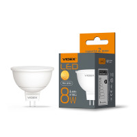 Светодиодная лампочка VIDEX 8W GU5.3 4100K (VL-MR16e-08534)
